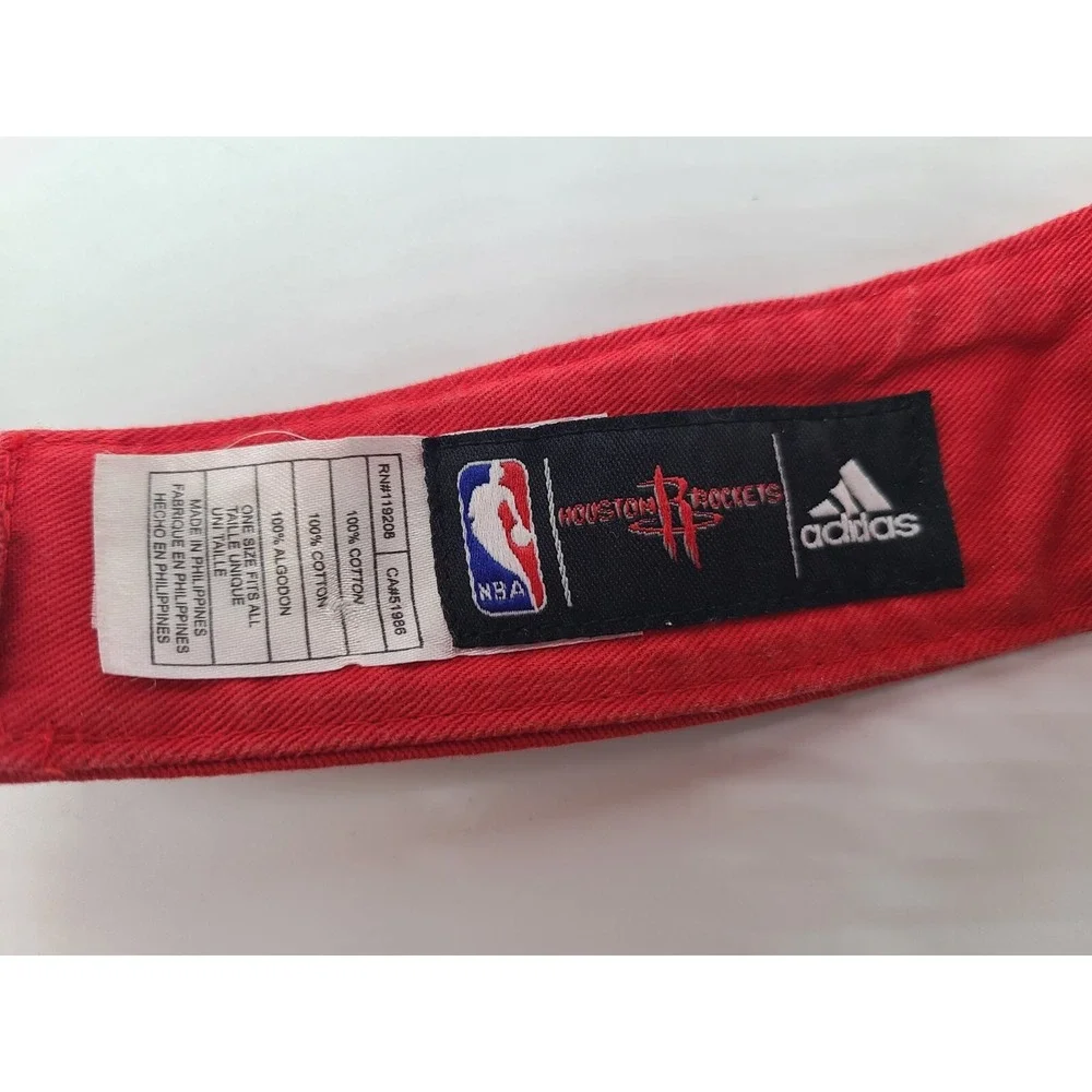 Houston Rockets Adidas Sun Golf Visor Adjustable Hat Cap‎ Men NBA Basketball Red